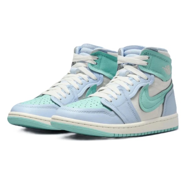 Air Jordan 1 Method of Make High Tops Women’s 7 Hydrogen Blue Sail NEW in BOX - Picture 1 of 14